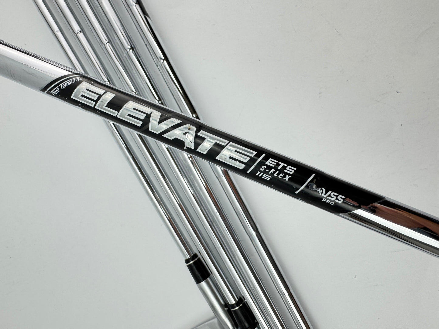 Callaway Apex 21 Irons 5-PW Elevate ETS 115 Stiff Flex Steel /New Grips /26217