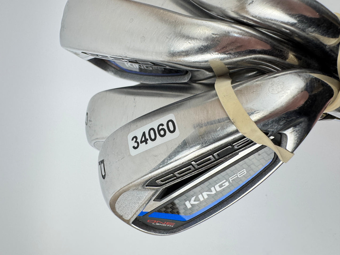 Cobra F8 One Length Irons 5-PW Regular Flex Steel /Right Handed /34060