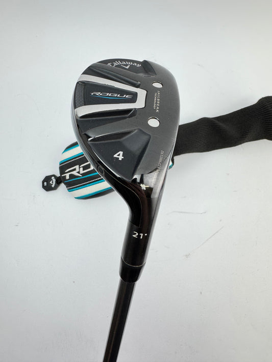 Callaway Rogue 4 Hybrid 21* Aldila Regular Graphite /Right /Headcover /24431