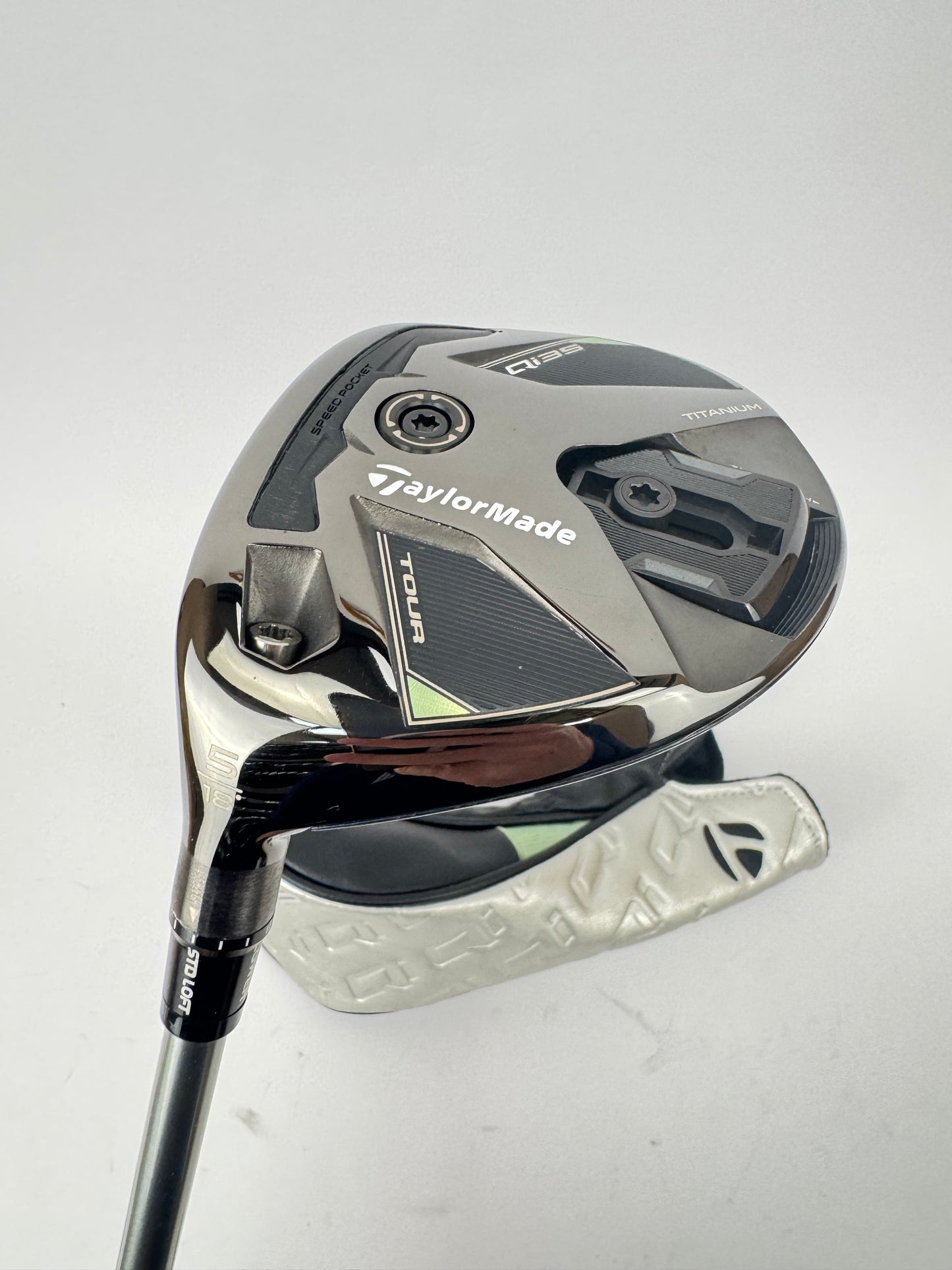 Taylormade Qi35 Tour 5 Wood Left Handed 18* Helium F4 Stiff Graphite /33707
