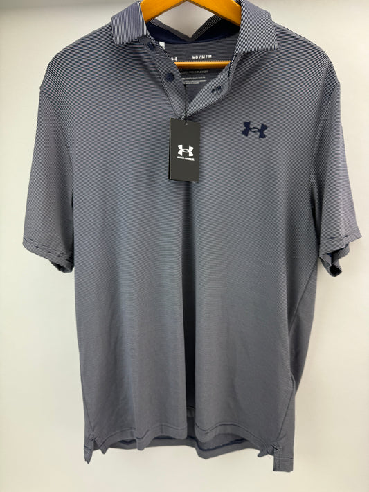 Under Armour Playoff 3.0 Stripe Men’s Polo Shirt Printed /UK M /Loose Fit /19977