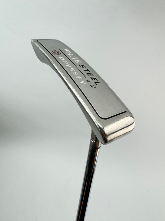 Odyssey White Steel Putter #2 Blade Heel Shafted 35” /Right /New Grip /24386