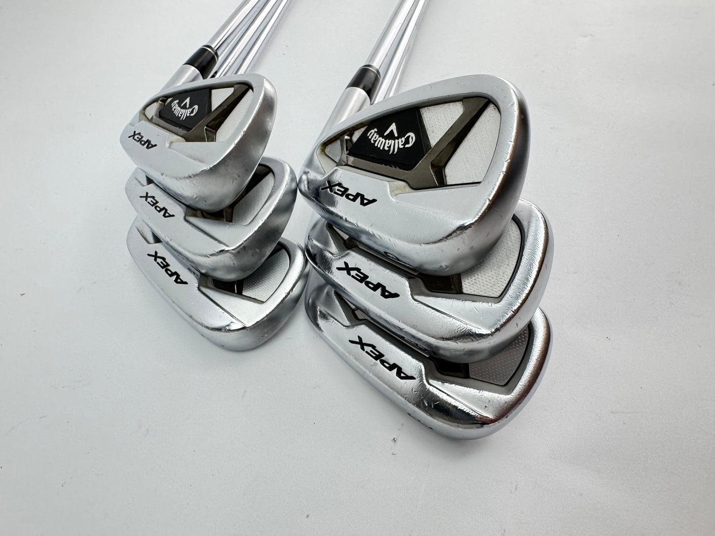 Callaway Apex 21 Irons 5-PW Elevate ETS 115 Stiff Flex Steel /New Grips /26217