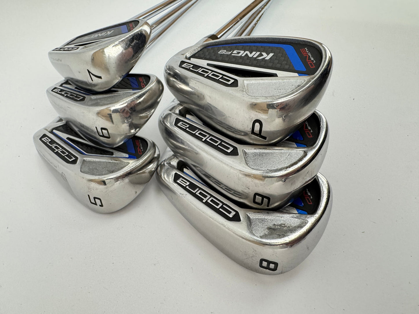 Cobra F8 One Length Irons 5-PW Regular Flex Steel /Right Handed /34060