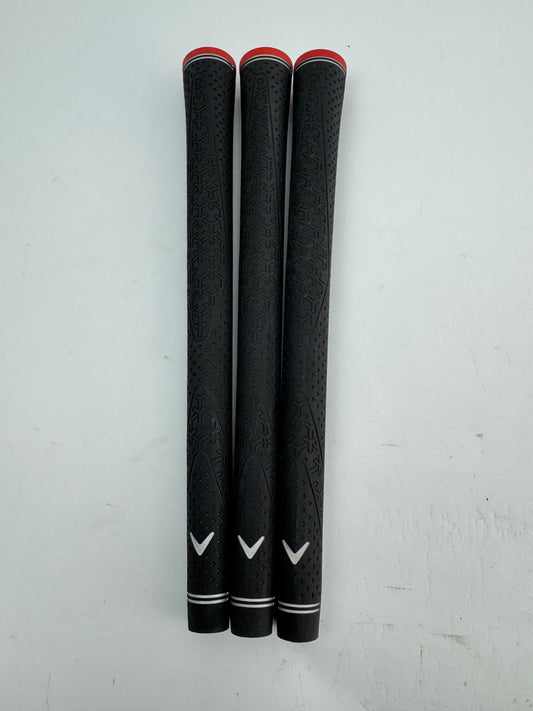 Callaway Golf Grips (3) Men’s Standard Black/Red /Pulled /23440