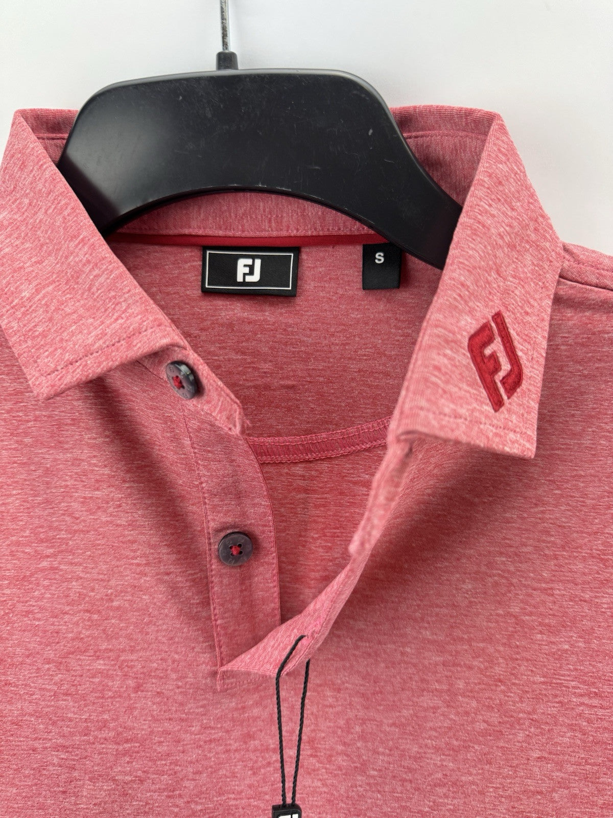 Footjoy Golf Mens Polo Shirt Heather Self Collar UK Small /New /230596