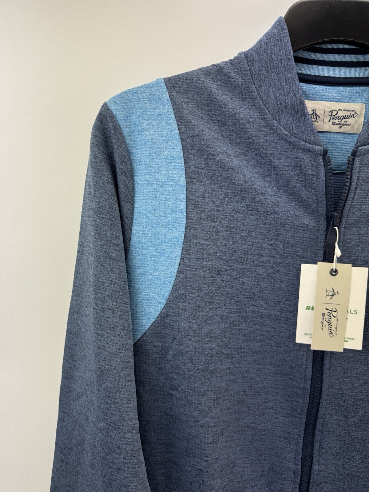 Penguin Golf Mens Bomber Jacket Full Zip 80s Colourblock UK M /New /232912