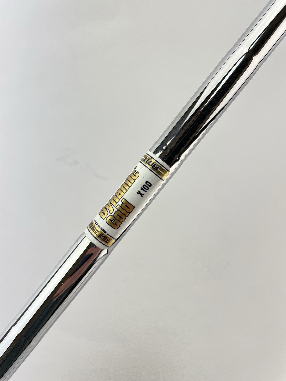 Dynamic Gold AMT Iron Shaft X100 Extra Stiff Steel 35.5 /0.355 Tapered /233304