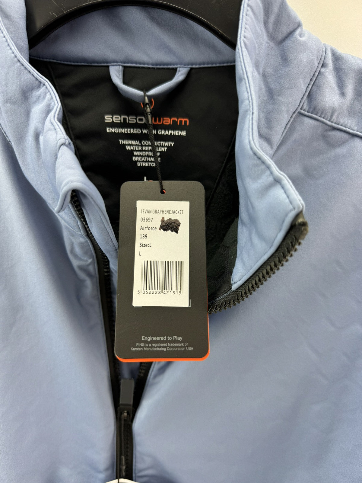 Ping Levan Graphene Jacket Sensorwarm Water Resistant UK Large /New /221366