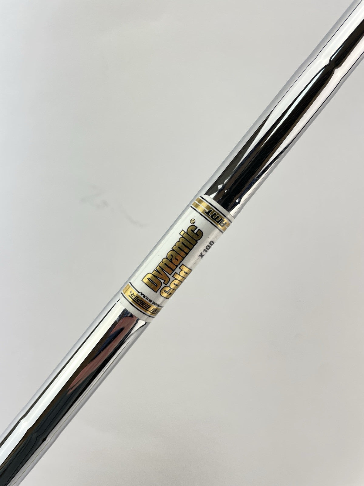 Dynamic Gold AMT Iron Shaft X100 Extra Stiff Steel 35.5 /0.355 Tapered /233301