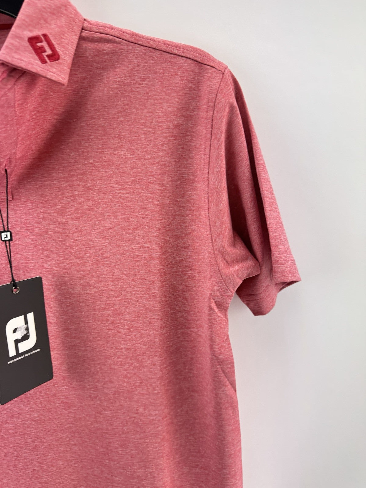 Footjoy Golf Mens Polo Shirt Heather Self Collar UK Small /New /230593