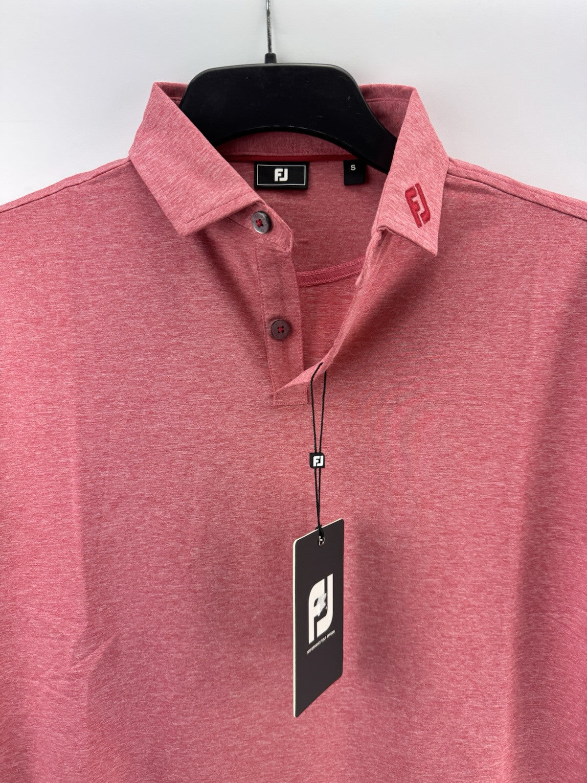 Footjoy Golf Mens Polo Shirt Heather Self Collar UK Small /New /230592