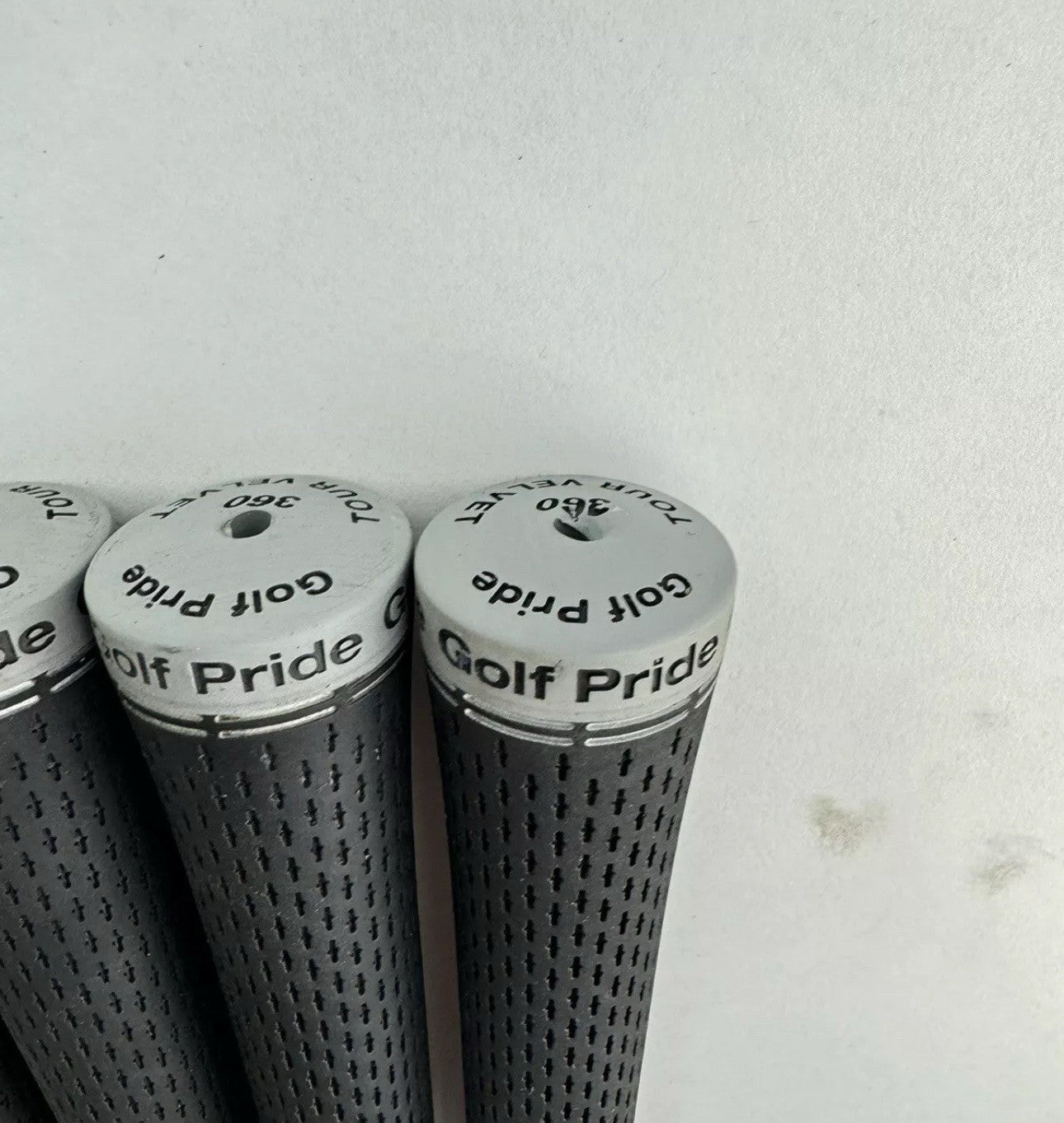 Golf Pride Tour Velvet 360 Grips (5) /Standard /Black /Grey /Pulled/308755