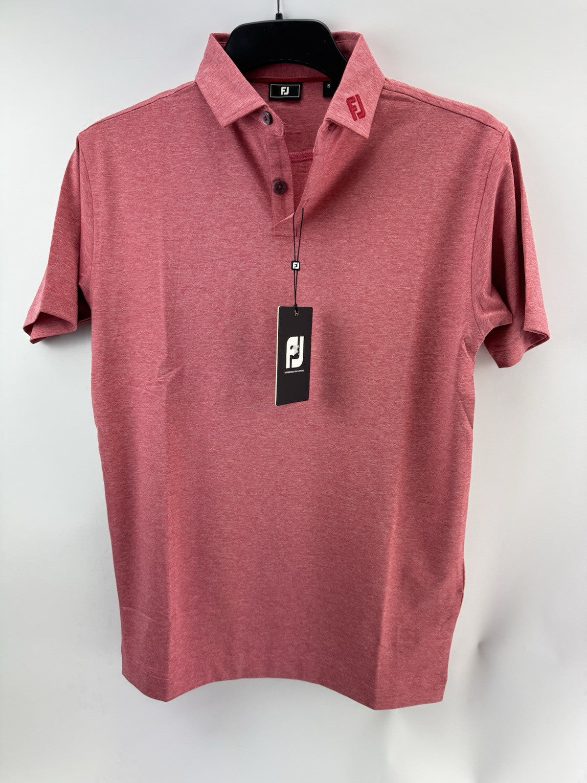 Footjoy Golf Mens Polo Shirt Heather Self Collar UK Small /New /230590