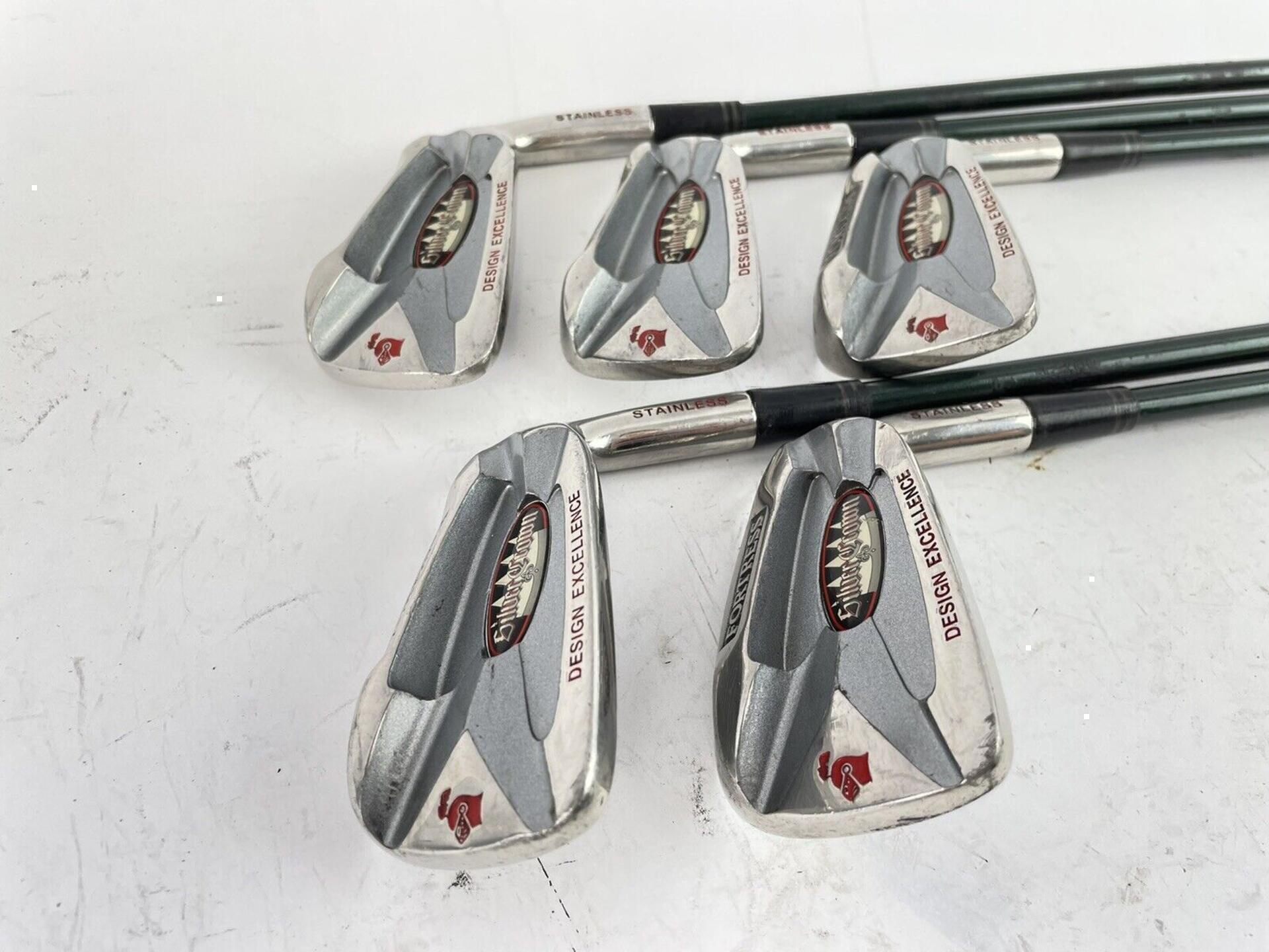 Fortress Silver Crown Golf Irons 3,5,7,9 &PW Aldila Regular Graphite/2532