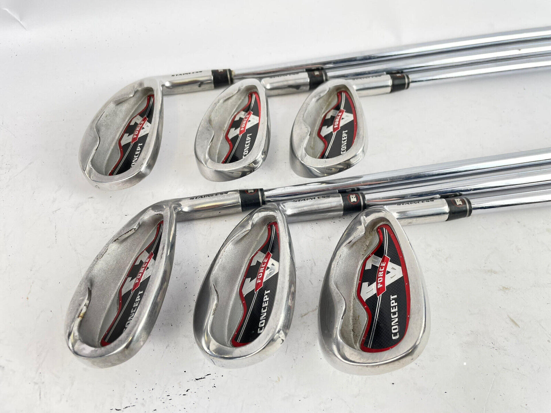 Ram Golf Irons 5-PW Concept V Force Regular Flex Steel /New Grips /6823